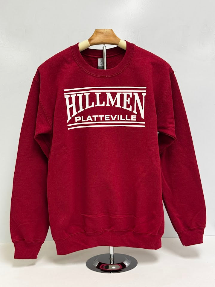 Classic Hillmen Cardinal Red Crewneck