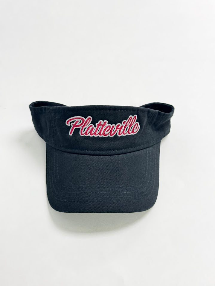 Platteville Black Visor