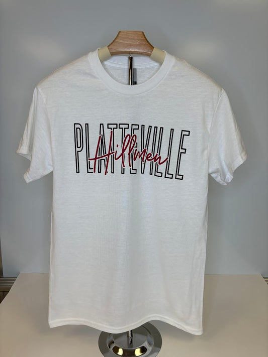 Platteville Hillmen Cursive T-Shirt