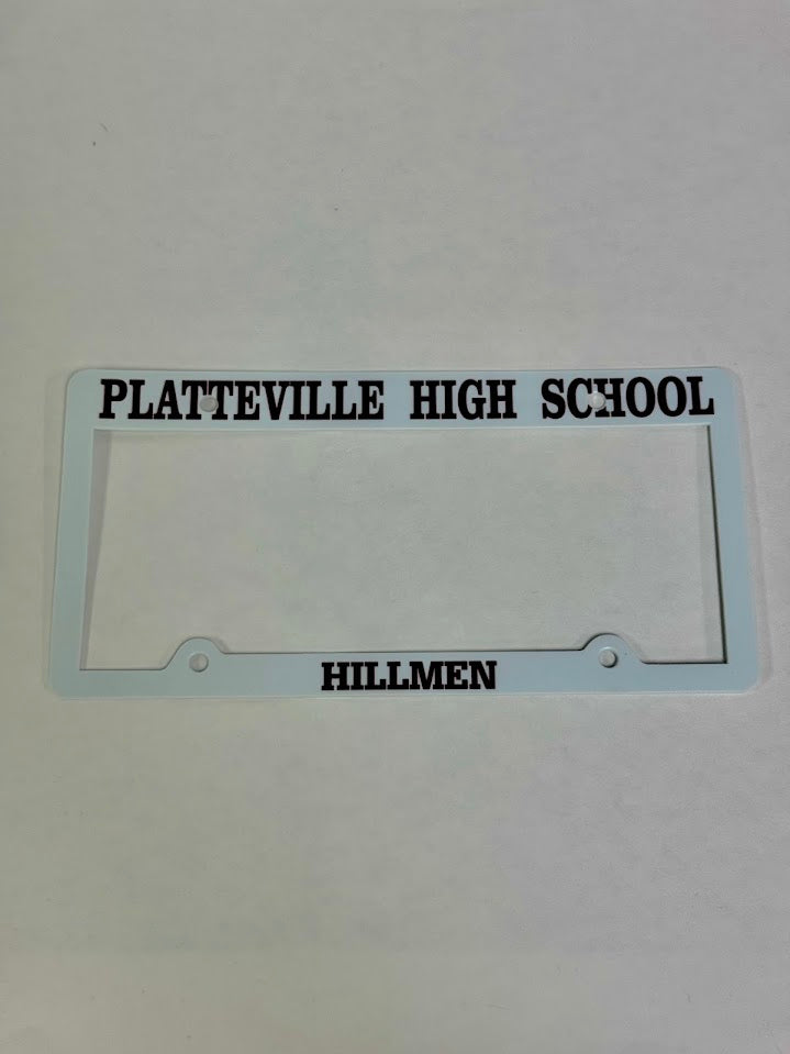 Platteville Hillmen License Plate Cover